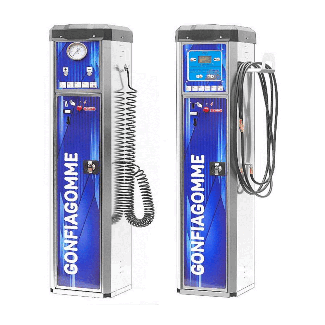 Tire inflator for self-service car wash