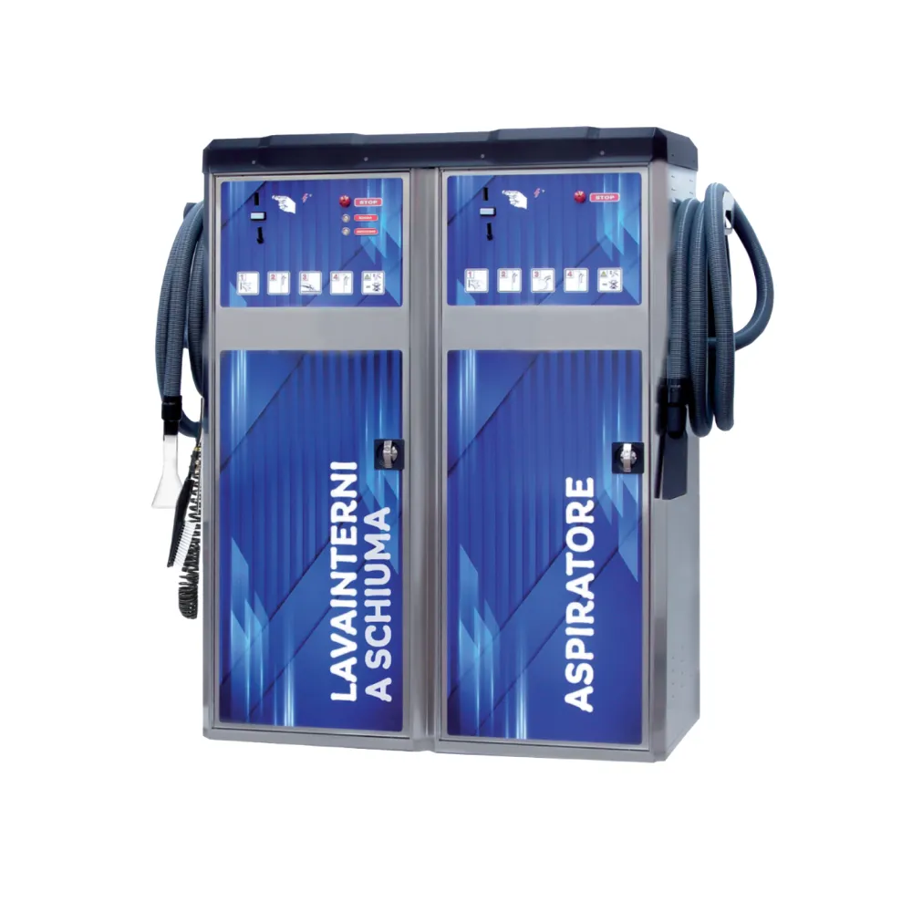 Macchine per Sistemi combinati per autolavaggio self-service aspirapolvere e lava-interni a schiuma