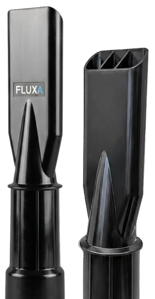 due bocchette Fluxa utilzzate negli aspiratori self service